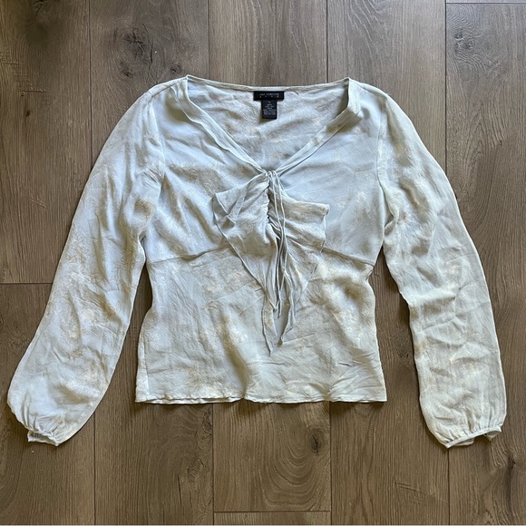 The Limited Y2k 2000s Angelic Silk Blouse - Picture 1 of 6